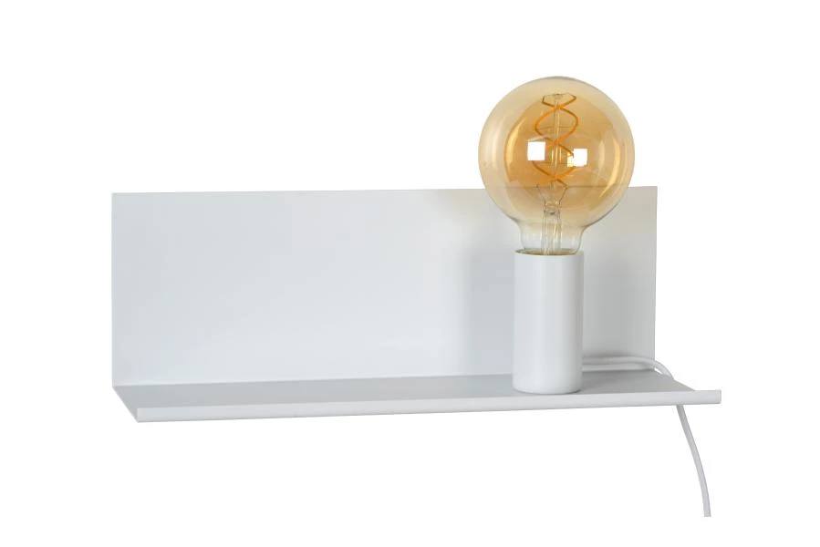 Lucide SEBO - Bedside lamp / Wall light - 1xE27 - White - off